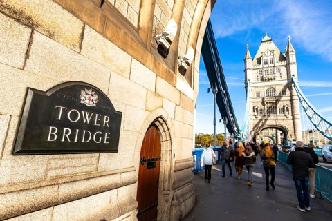Tower Bridge in London, UK, United Kingdom. Europe
