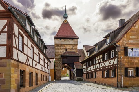 Historic old town of Cadolzburg (Franconia, Germany)