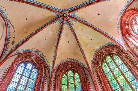 Historical church in Kirchdorf on Poel island, Germany, Europe