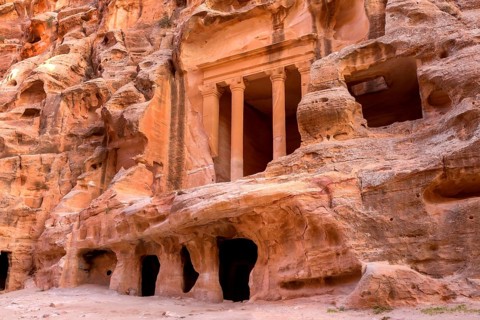 Wadi Musa, Jordan Triclinium at Little Petra, Siq al-Barid