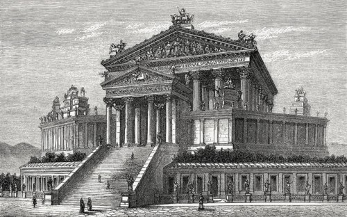 The reconstructed Temple of Jupiter Optimus Maximus, or Temple of Jupiter Capitolinus, Ancient Rome