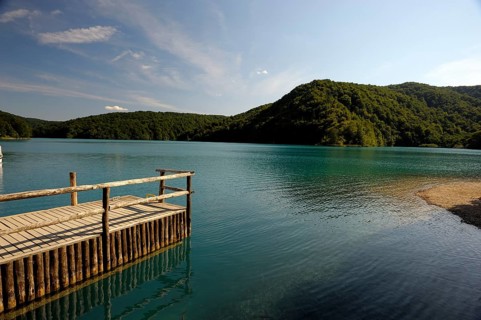 Beautiful landscape in the Plitvice Lakes National Park in Croatia