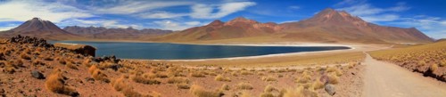 Laguna Miscanti and Laguna Miniques in the Atacama Desert in Chile