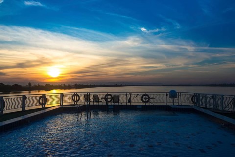 River Nile in Egypt. Luxor