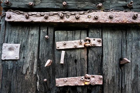 Old and rusty bolts