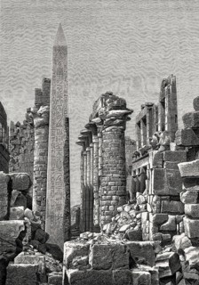 Karnak Temple Complex, near Luxor, Egypt, 19th century, Africa