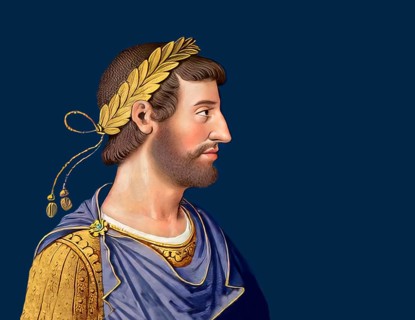 Hadrian or Publius Aelius Hadrianus Augustus, 76 - 138, Roman emperor, digitally edited
