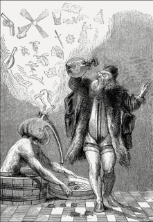 Dr. Filzhut, Doctor of Fools, Theodor de Bry, from a collection of proverbs, Jacques Lagniet