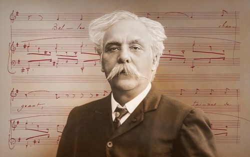 Portrait of Gabriel Fauré, 1845-1924, French composer, digitally edited according to a photograph