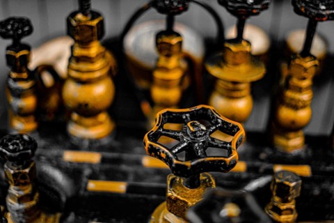 Steam locomotive of the machine room. Shooting Location: Tokyo metropolitan area