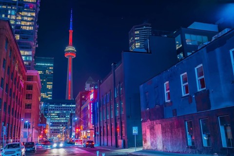 CN Tower (Canada Toronto). Shooting Location: Toronto