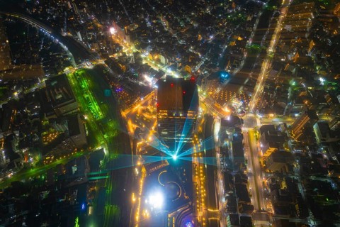 Tokyo cityscape (photographed from Tokyo Sky Tree). Shooting Location: Sumida -ku, Tokyo