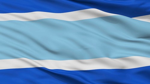 Marbella City Flag, Country Spain, Closeup View, 3D Rendering