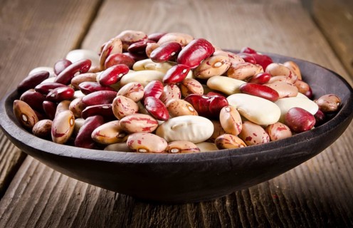 Bowl with beans