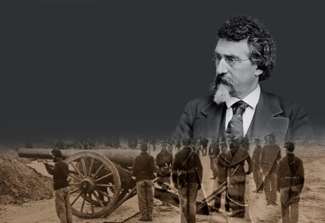 Mathew B. Brady, 1823 – 1896, early American photographer, scene of the Civil War, digitally
