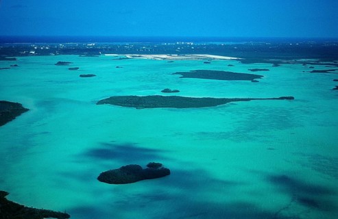 Aerial view Bahamas Island, Bahamas, Caribbean Sea, Caribbean, Central America