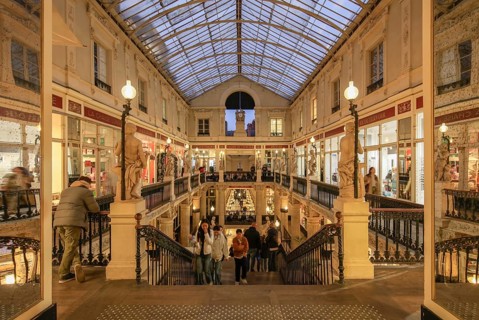Historic shopping arcade Passage Pommeraye in the Graslin neighbourhood, Nantes, Loire-Atlantique