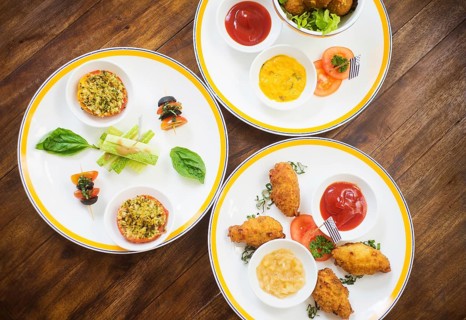 Mixed french brittany tapas snack starters selection