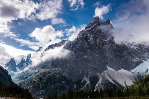 Val Fiscalina with Zwölferkofel, Dolomites, South Tyrol