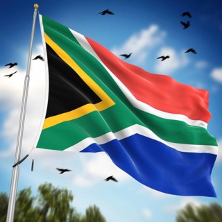 Flag of South Africa, This is a computer generated and 3d rendered image