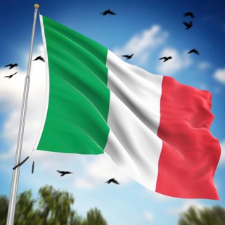 Flag of Italy, This is a computer generated and 3d rendered image