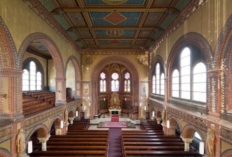 Berlin Prenzlauer Berg, Immanuelkirche, view to the east from the gallery