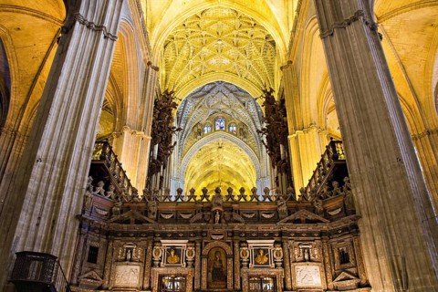 Nave of Seville Cathedral, Andalusia, Spain Seville, Spain, Europe