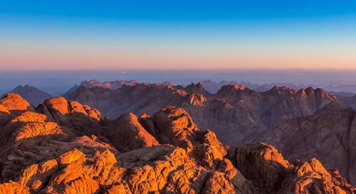 Mount Sinai, Mount Moses in Egypt. Africa
