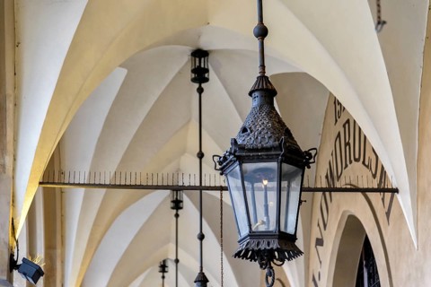 Archway in the Cloth Halls in Krakow in Europe