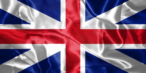 Great Britain Flag King's Colours. Civil and State Ensign 3D illustration