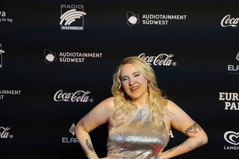 Newcomer International 2023: ÁSDÍS at the presentation of the Radio Regenbogen Award 2024 at