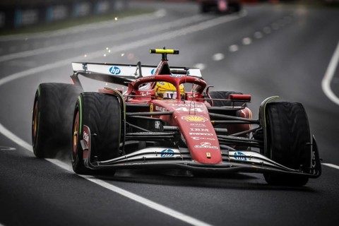 Lewis Hamilton of Great Britain drives the Scuderia Ferrari HP SF-25 during the Australian Formula