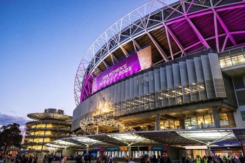 SYDNEY, AUSTRALIA, AUGUST 20: Stadium before Spain plays England in the final of the FIFA Women's