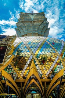Grandris Bore and Macao cityscape. Shooting Location: Macao Special Administrative District