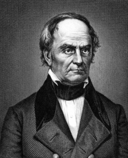 Daniel Webster (1782-1852) on engraving from 1859. Leading American statesman and senator. Engraved