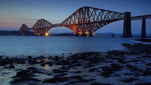 Europe, Scotland, railway bridge, Firth of Forth, railway bridge, fjord, fjord, Forth Bridge,