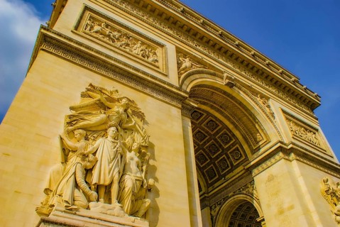 Etoile Arc de Triomphe (France Paris). Shooting Location: France, Paris