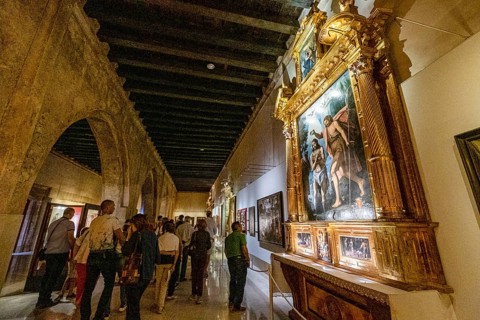 Museum in the cilla, 13th century area that served as a winery and warehouse, Monasterio de Santa