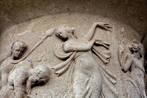Greek mythology, old Greek vase relief
