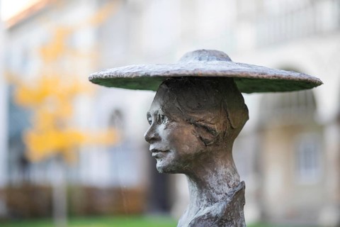 Bust of Anna Plochl, Styrian Gallery of Honour in Graz Castle, Graz, Styria, Austria, Europe