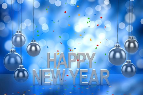 Happy new year, This is a computer generated and 3d rendered picture