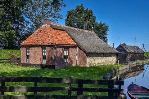 Enkhuizen, the Netherlands, September 2020. The Zuiderzeemuseum, an open air museum at the shore of
