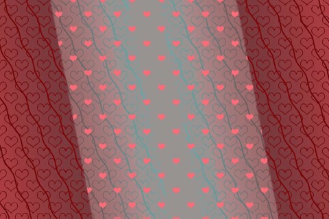 Valentine's Day template with heartsfor banners, inviations, advertisements, cards