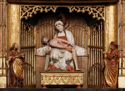 Altar with miraculous image from Mariawald Monastery, Sorrowful Mother of Heimbach in the Antwerp
