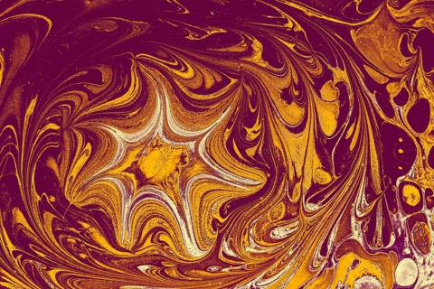 Ebru marble conch effect surface pattern design for print