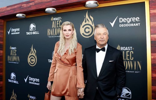 Alec Baldwin and Ireland Baldwin at the Comedy Central Roast of Alec Baldwin held at the Saban