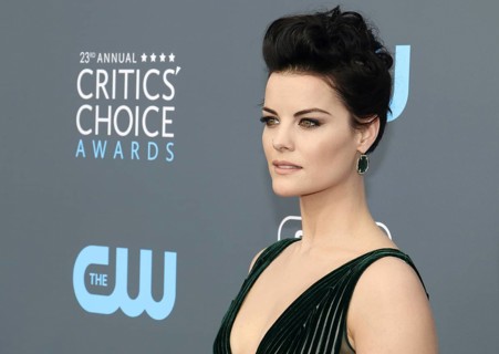 Jaimie Alexander at the 23rd Annual Critics' Choice Awards held at the Barker Hangar in Santa