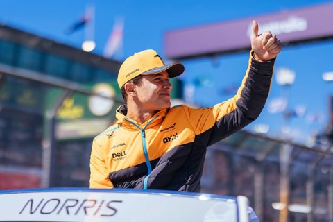 MELBOURNE, AUSTRALIA, APRIL 2: Lando Norris of Great Britain driving for McLaren Formula 1 Team at
