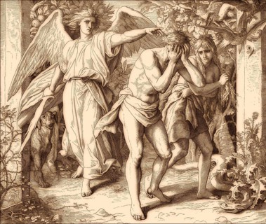 Expulsion, by Julius Schnorr von Carolsfeld, 1860