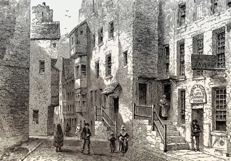 John Dowie's Tavern in Libberton's Wynd, Edinburgh, Scotland, 19th century